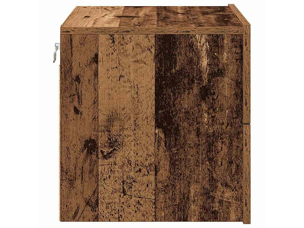 Nachtkastje met lade Oudhout 50 x 39 x 41 cm Bewerkt hout