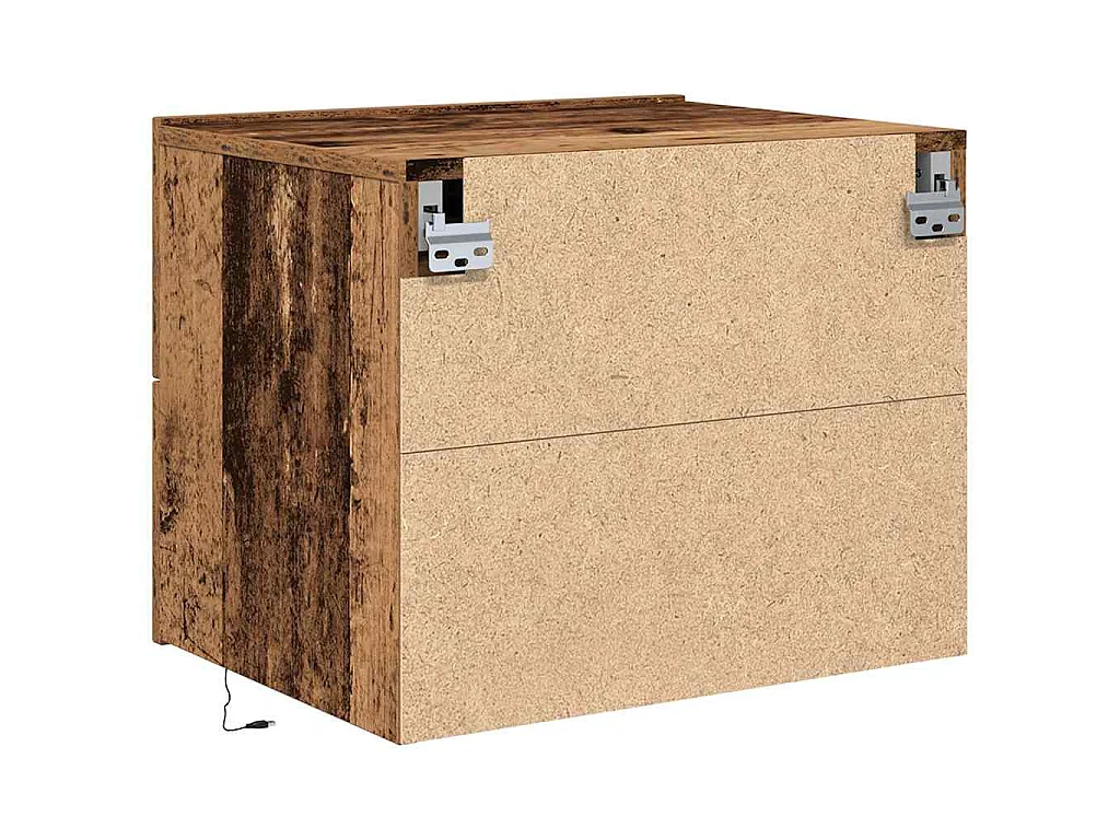 Nachtkastje met lade Oudhout 50 x 39 x 41 cm Bewerkt hout