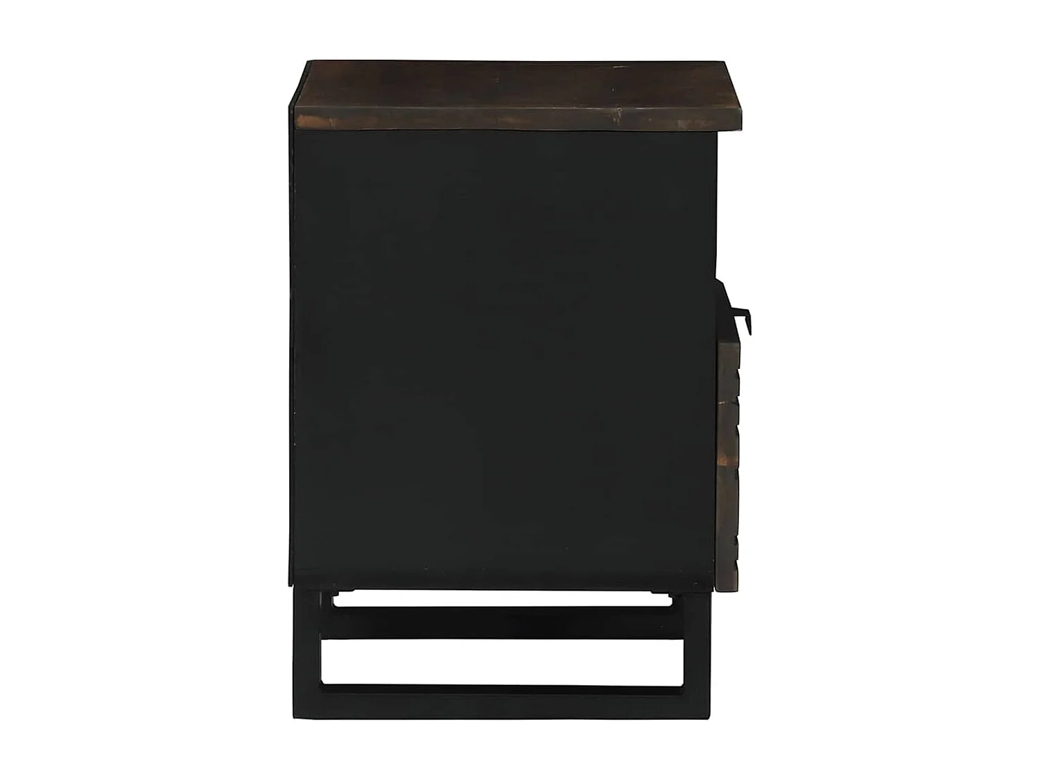 Armario de Noche Nogal 40 x 33 x 46 cm Madera maciza de Acacia