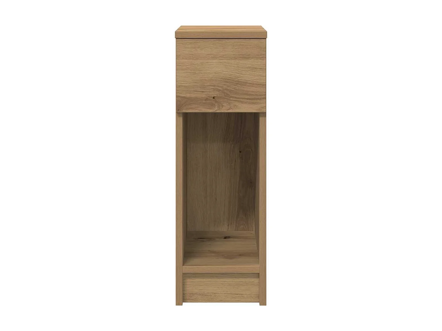 Comodini con Cassetto 2 pz Rovere Artigianale 20x36x60 cm