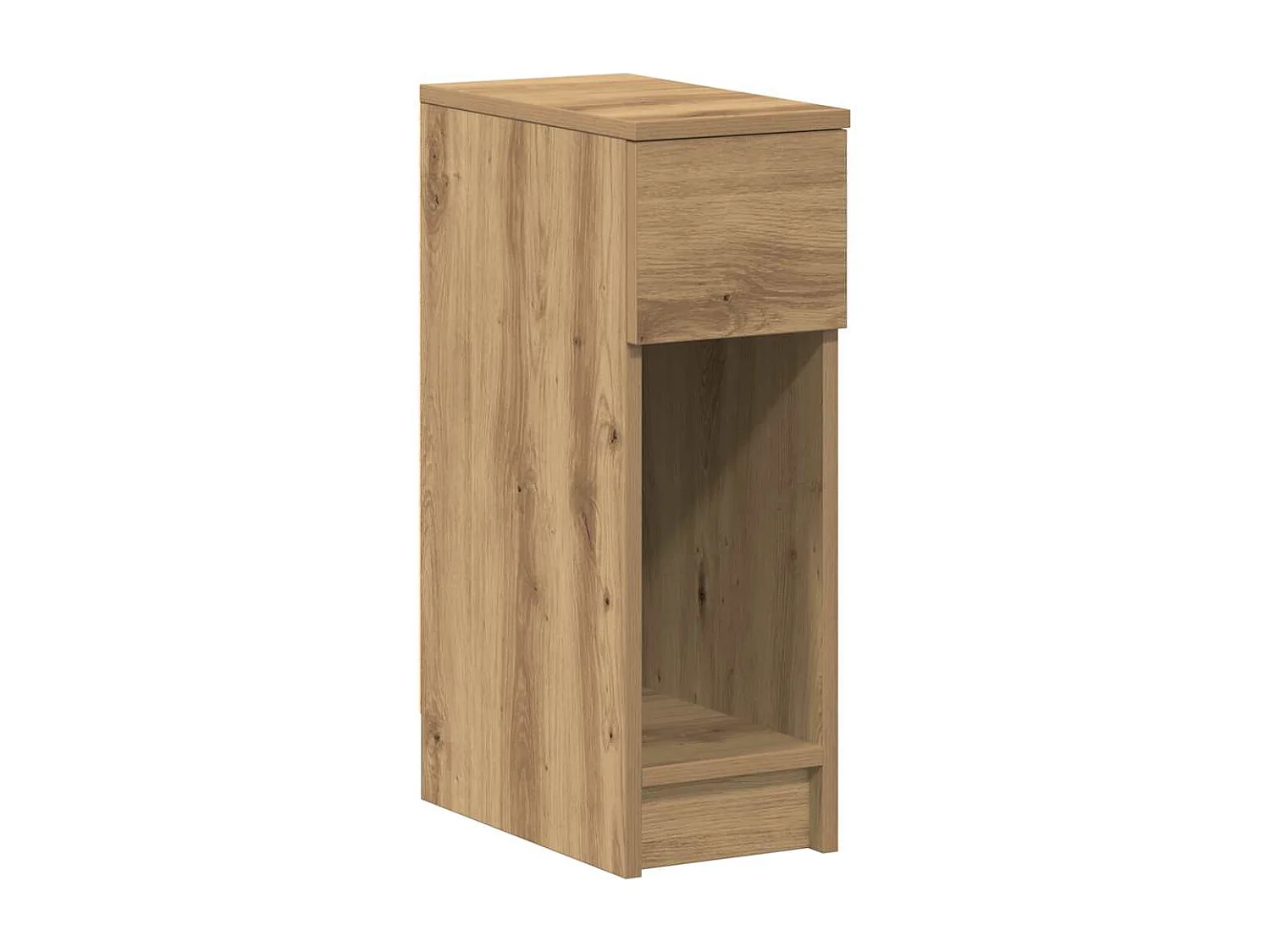 Comodini con Cassetto 2 pz Rovere Artigianale 20x36x60 cm