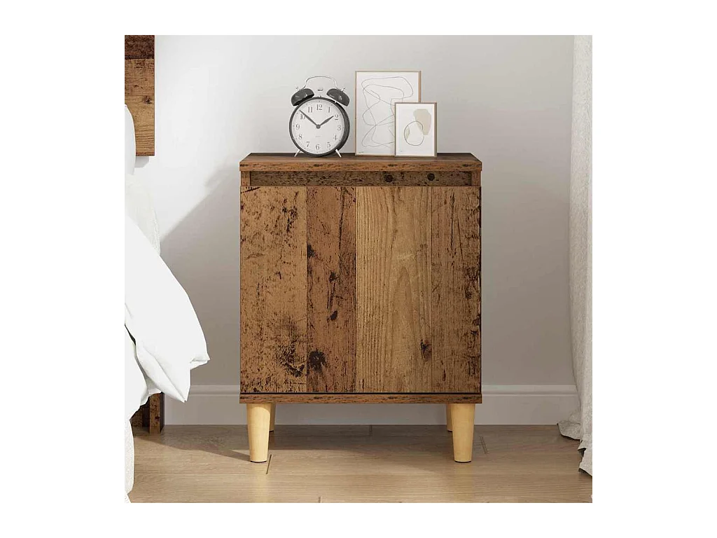 Cabinet de chevet Bois ancien 40 x 30 x 50 cm Bois d'ingénierie
