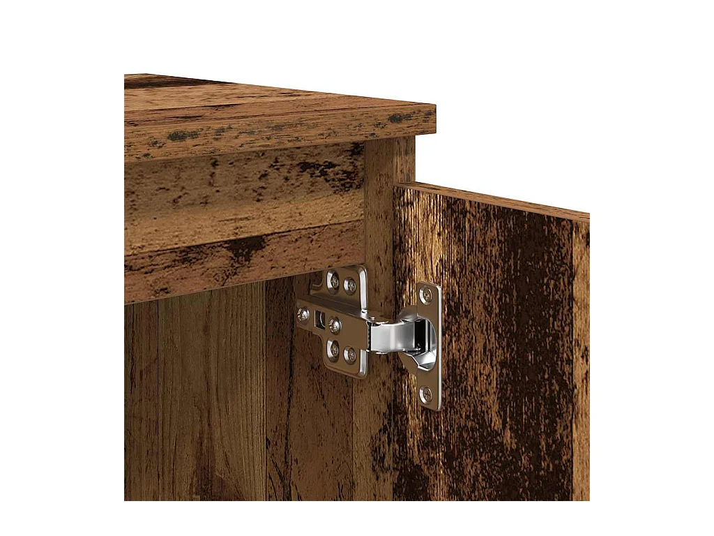 Cabinet de chevet Bois ancien 40 x 30 x 50 cm Bois d'ingénierie