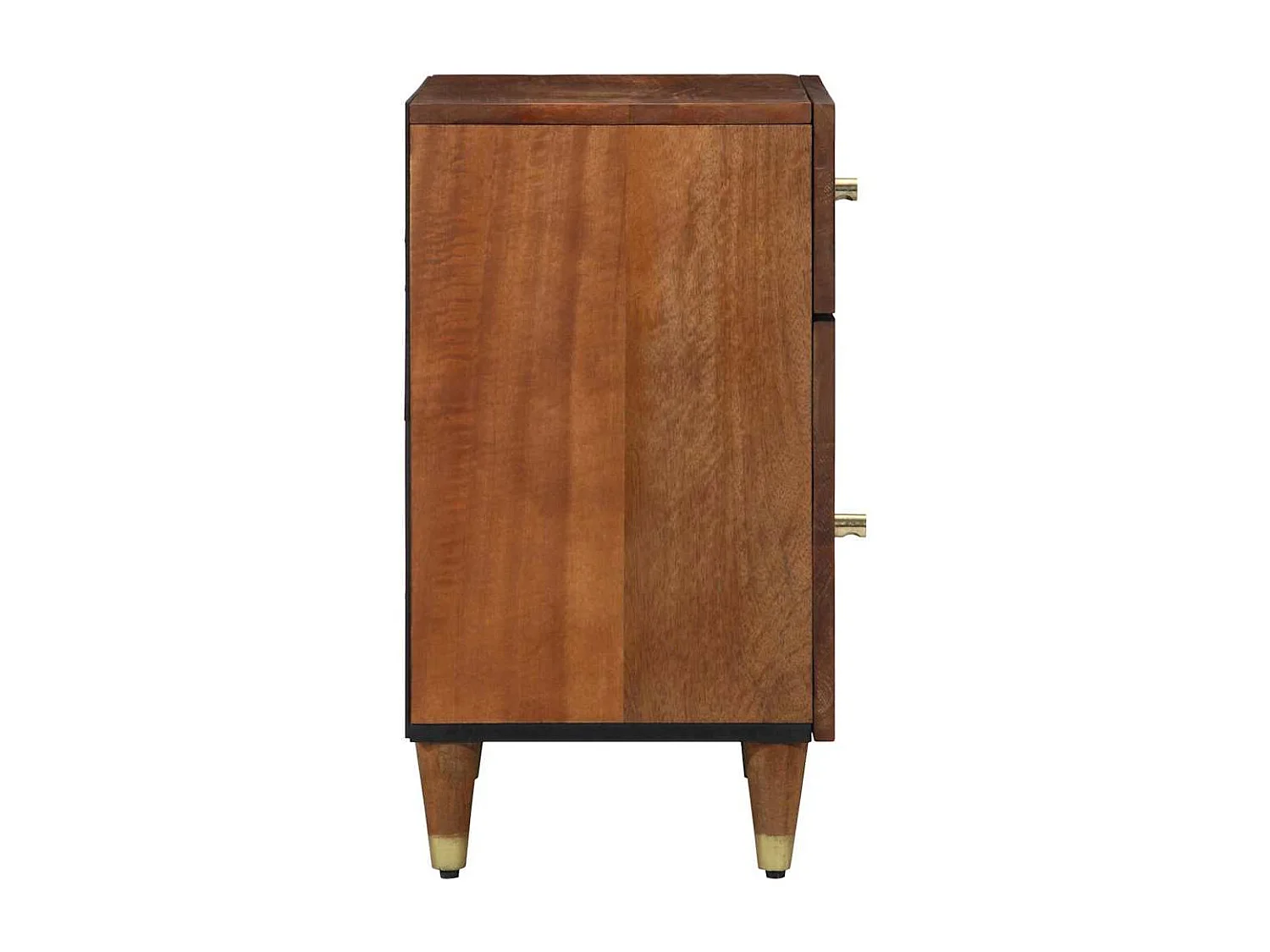 Cabinet de chevet avec tiroir marron miel 50 x 33 x 60 cm