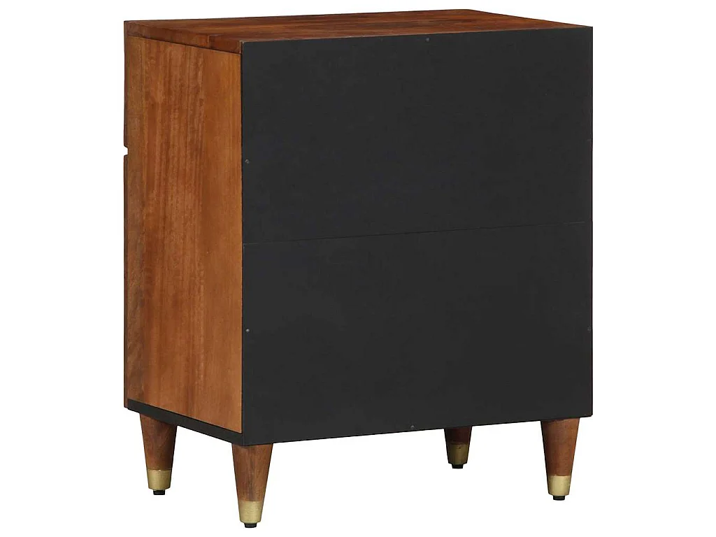 Mesa de cabeceira com porta Marrom mel 50 x 33 x 60 cm