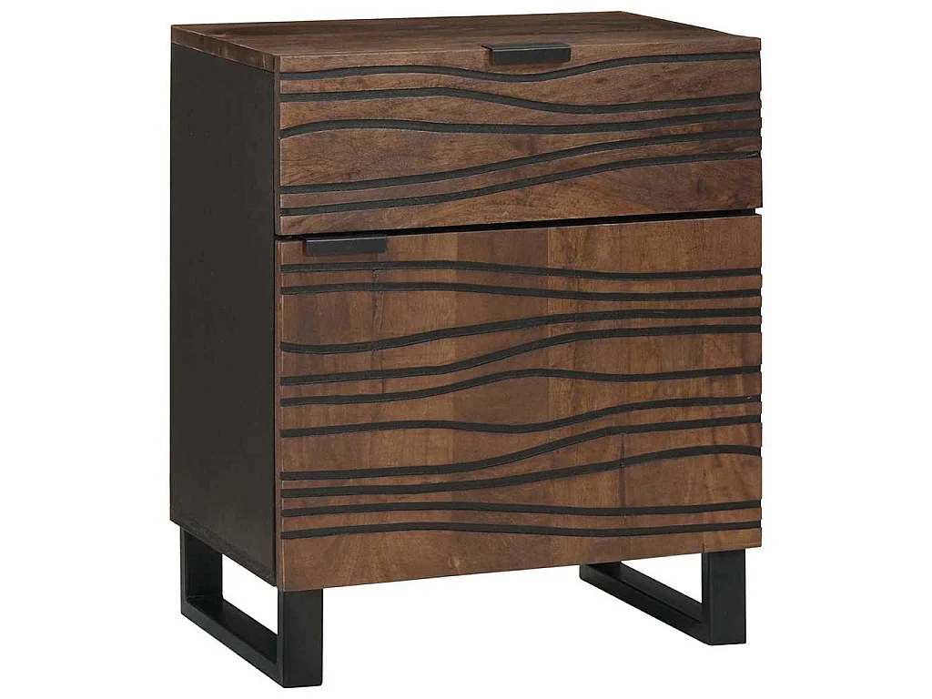 Nachttisch Walnuss 50 x 33 x 60 cm Holzwerkstoff