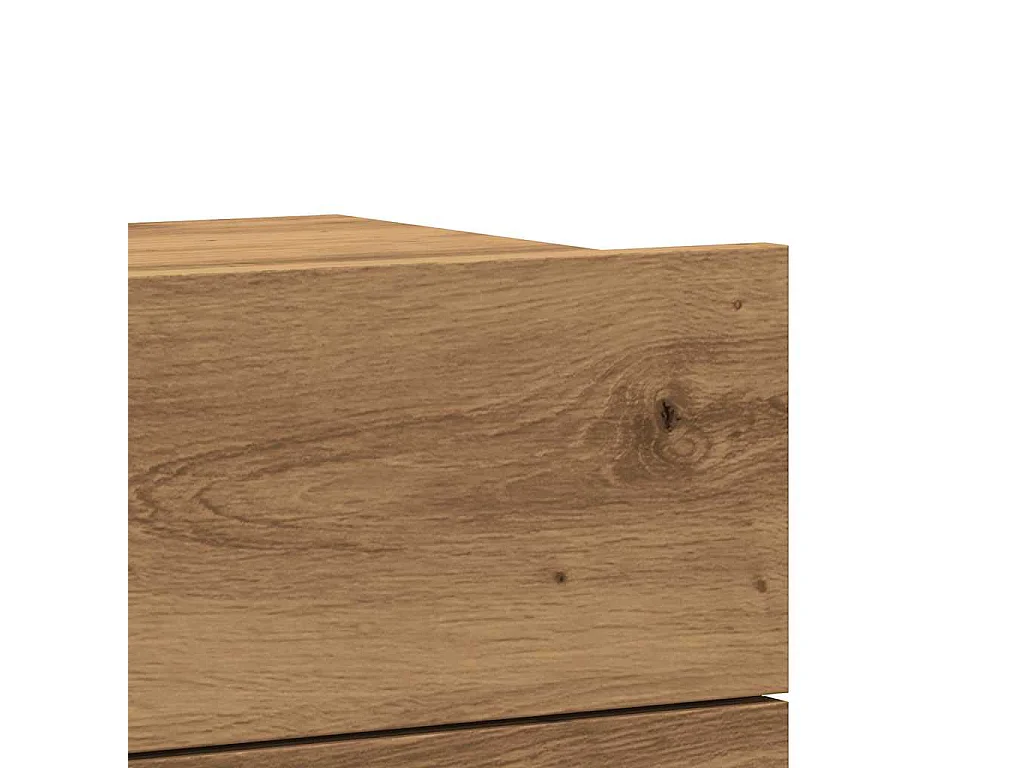 Nachtkastjes 2 st wandgemonteerd 40x32x30 cm artisanaal eiken