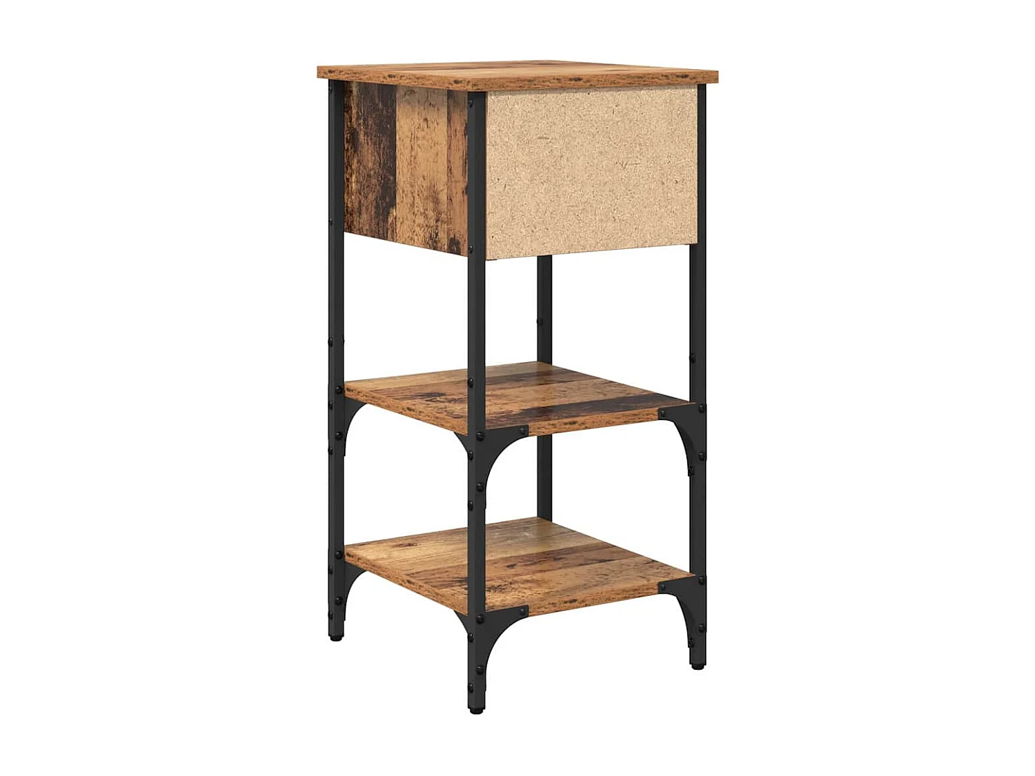 Cabinet de Chevet avec tiroir 2 pcs Bois ancien 34 x 36 x 70 cm