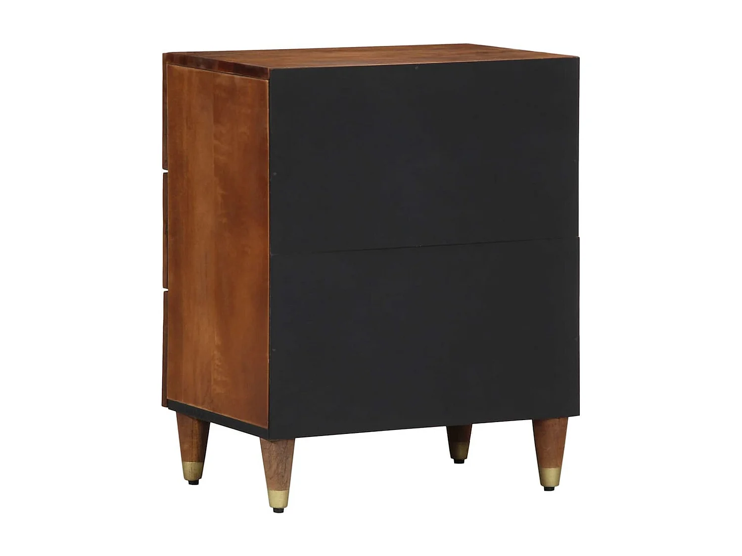 Cabinet de chevet avec tiroir marron miel 50 x 33 x 62 cm