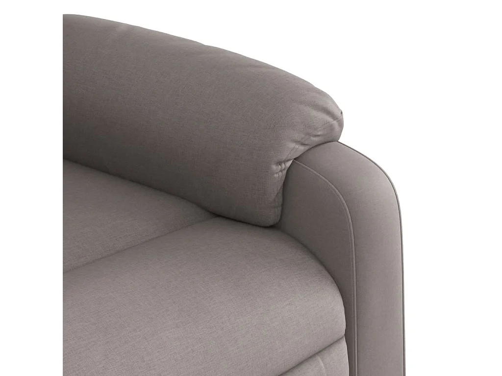 Fauteuil inclinable électrique Taupe Tissu