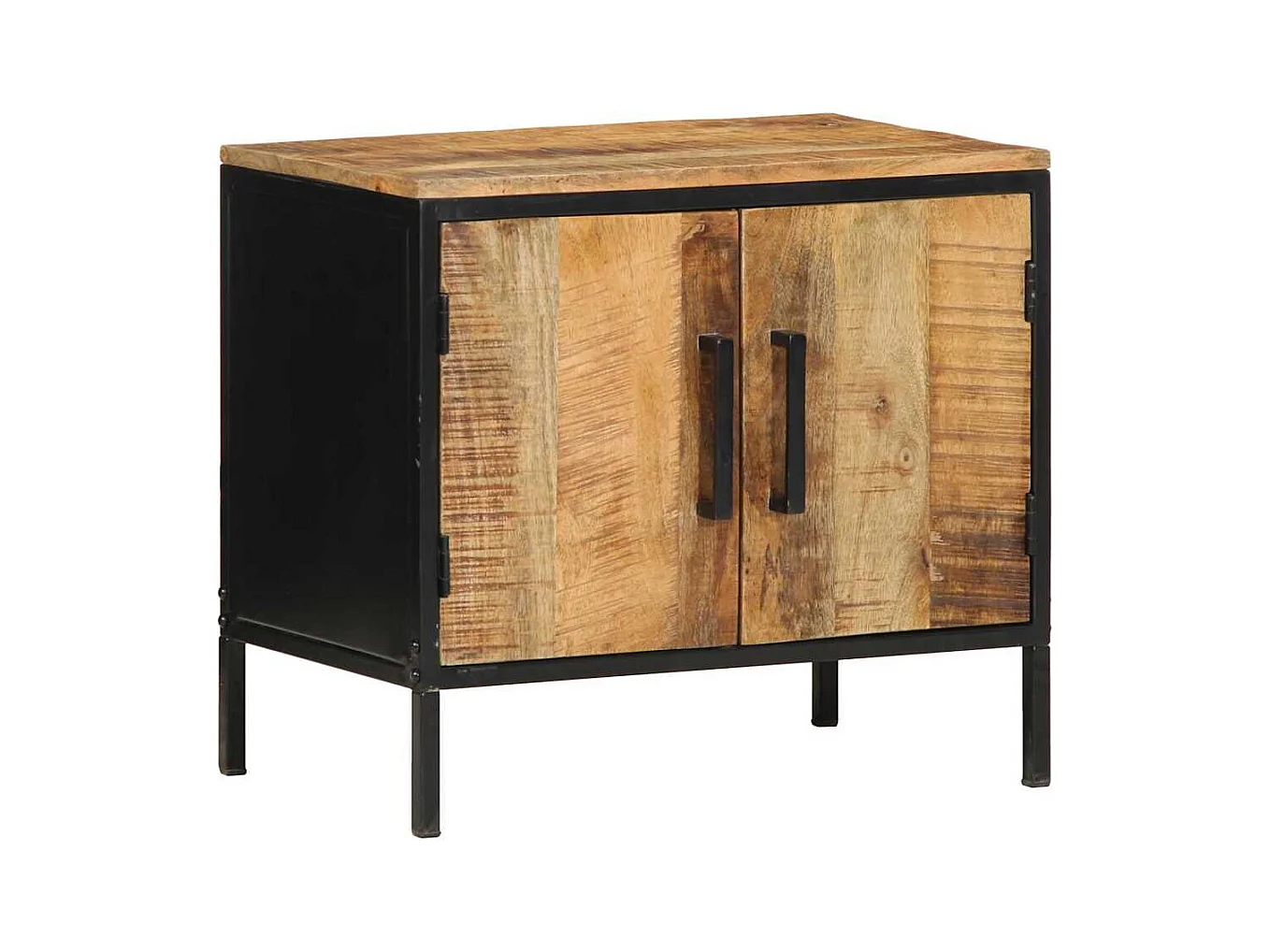 Cabinet de chevet Marron et noir 50 x 30 x 45 cm