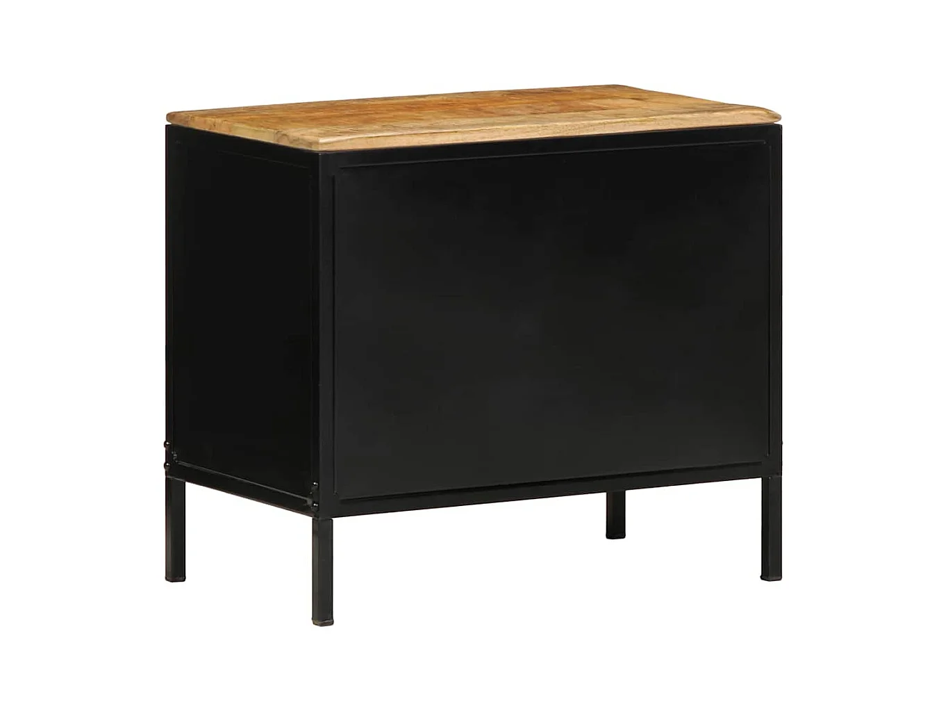 Cabinet de chevet Marron et noir 50 x 30 x 45 cm