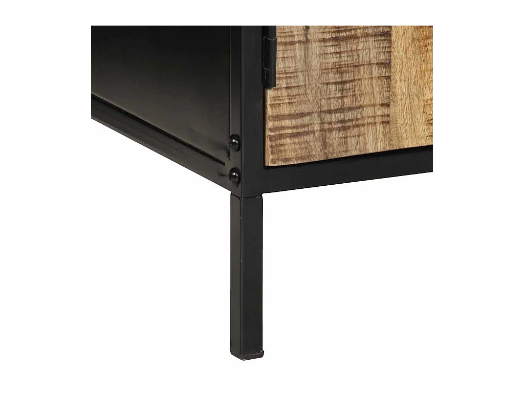 Cabinet de chevet Marron et noir 50 x 30 x 45 cm