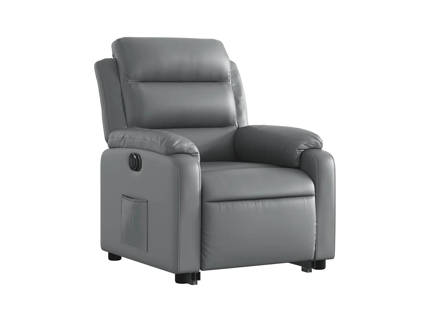 Fauteuil inclinable électrique gris similicuir