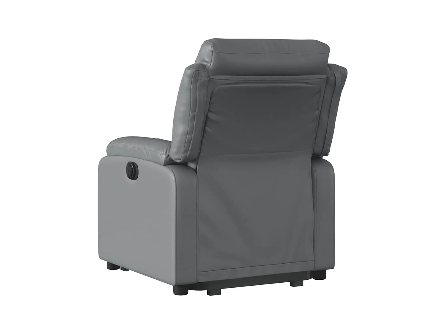 Fauteuil inclinable électrique gris similicuir