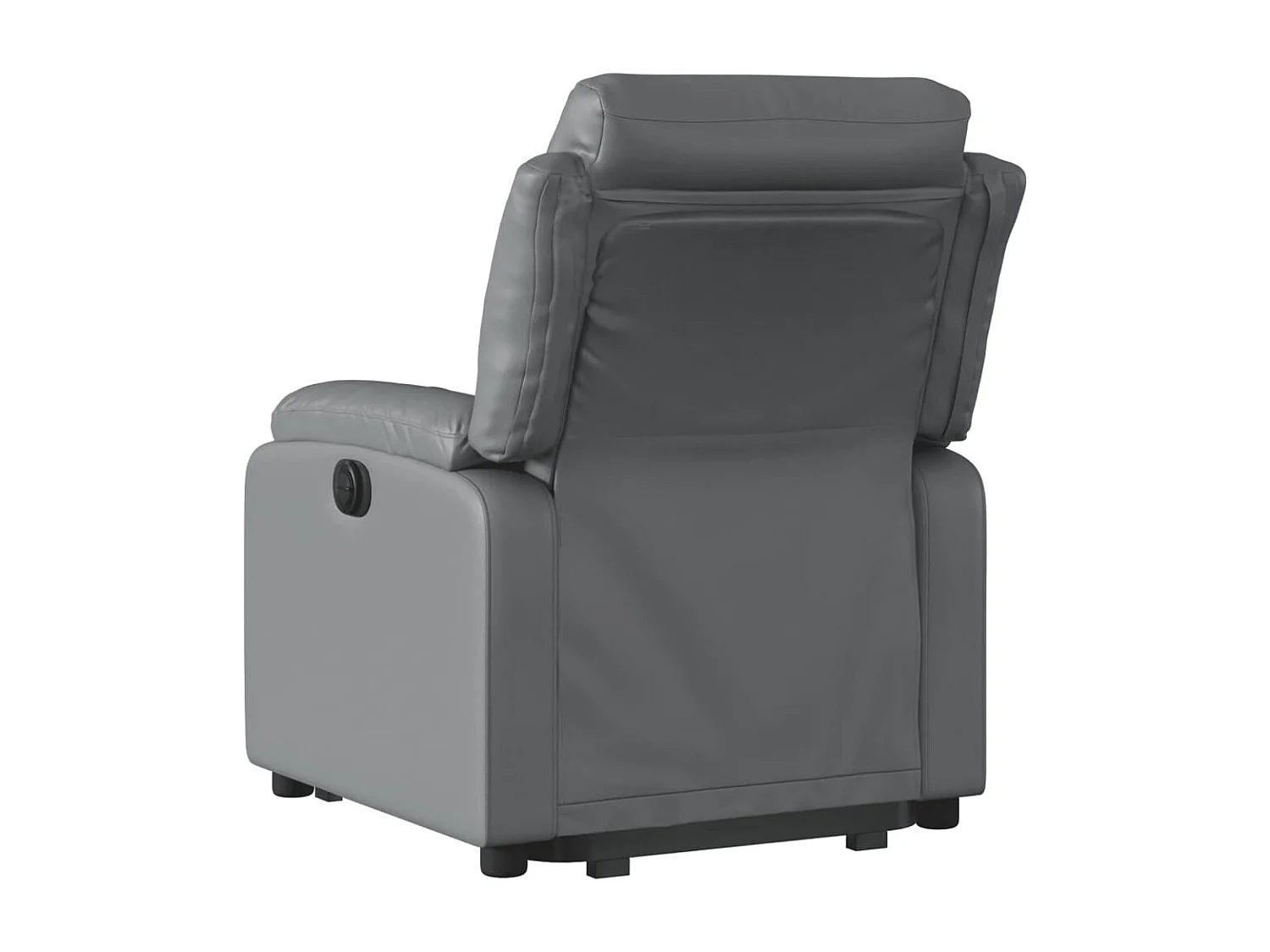 Fauteuil inclinable électrique gris similicuir