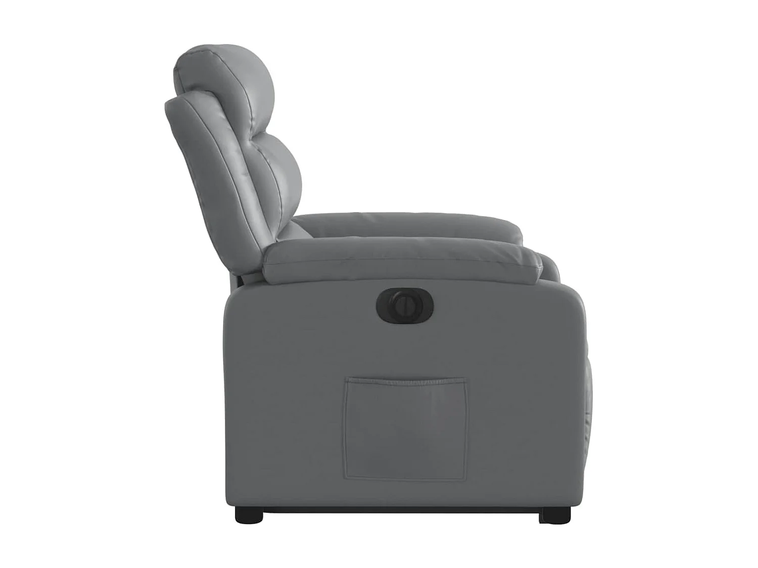 Fauteuil inclinable électrique gris similicuir