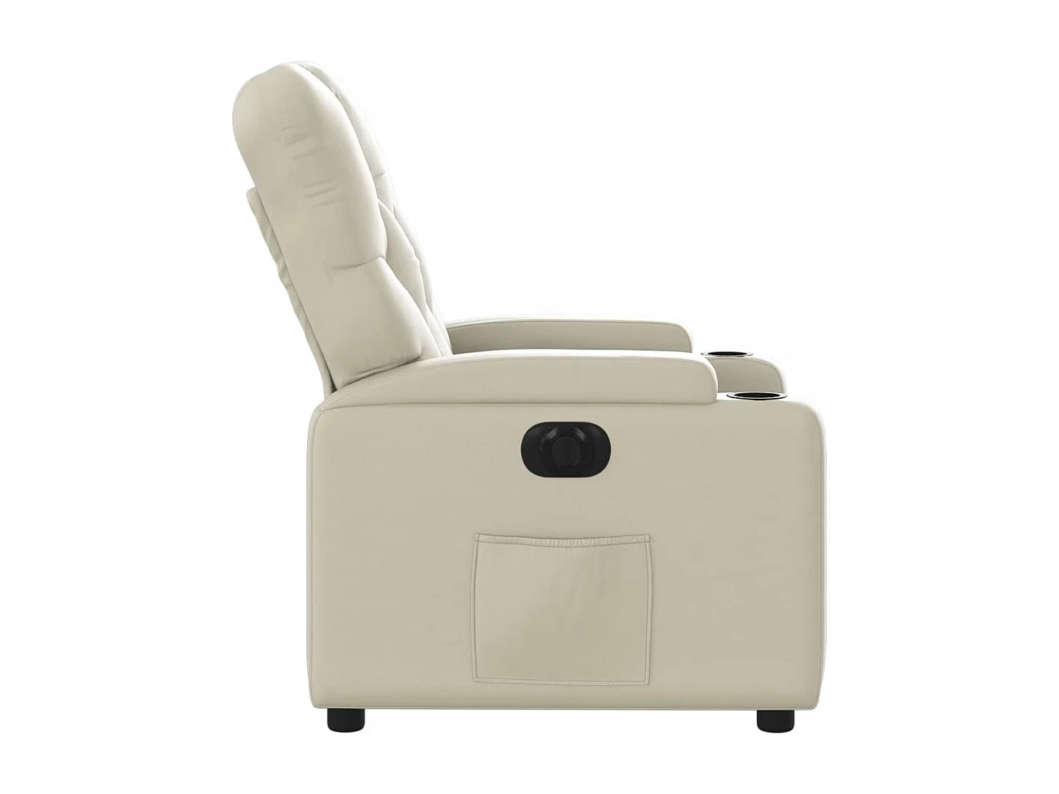 Fauteuil inclinable électrique Crème Similicuir