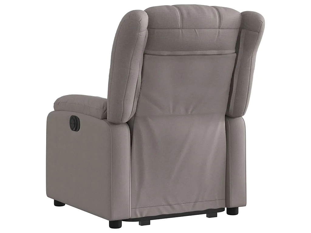 Fauteuil inclinable électrique taupe tissu
