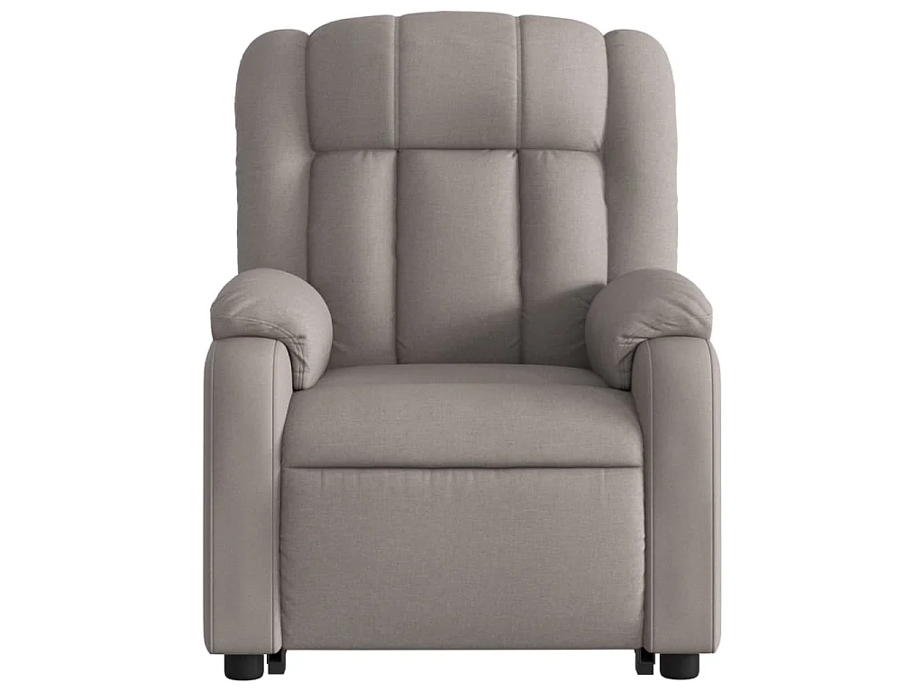 Fauteuil inclinable électrique taupe tissu