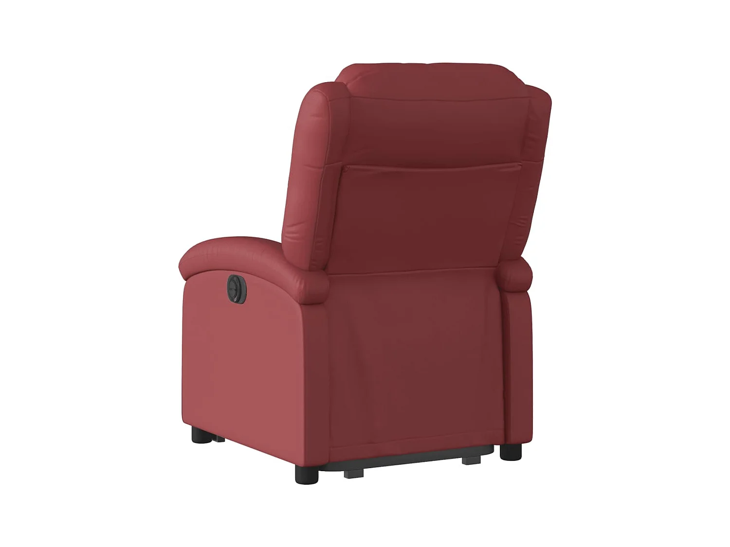 Fauteuil inclinable électrique rouge bordeaux similicuir