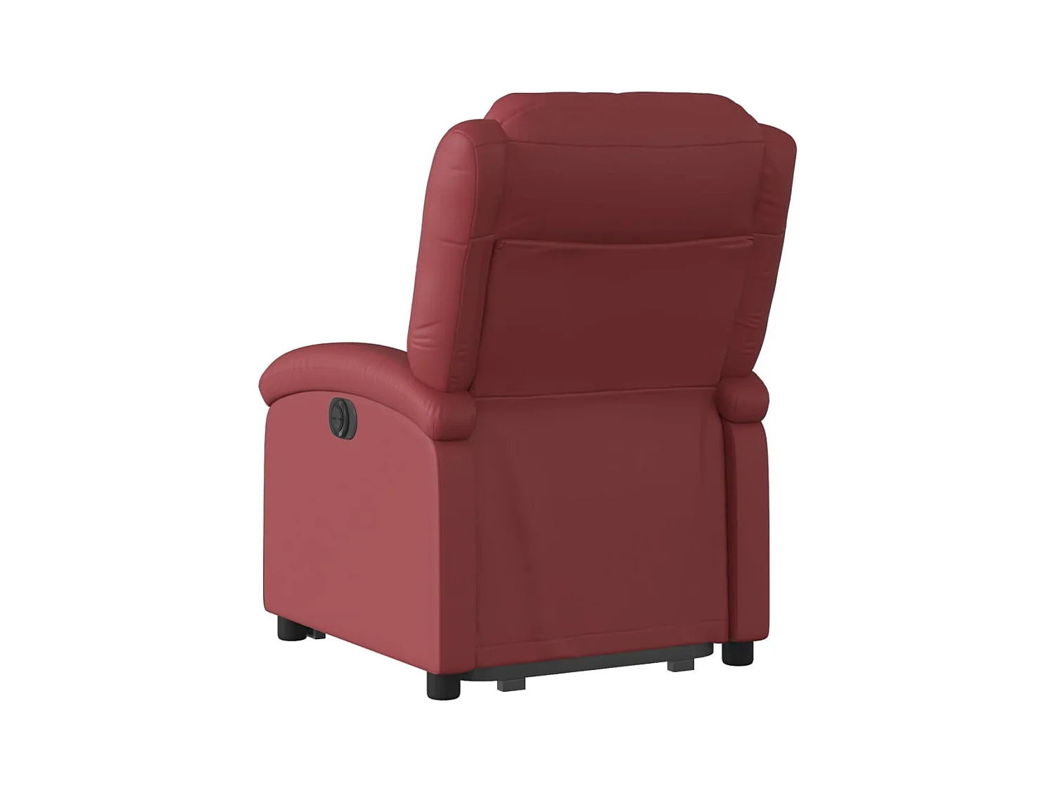 Fauteuil inclinable électrique rouge bordeaux similicuir