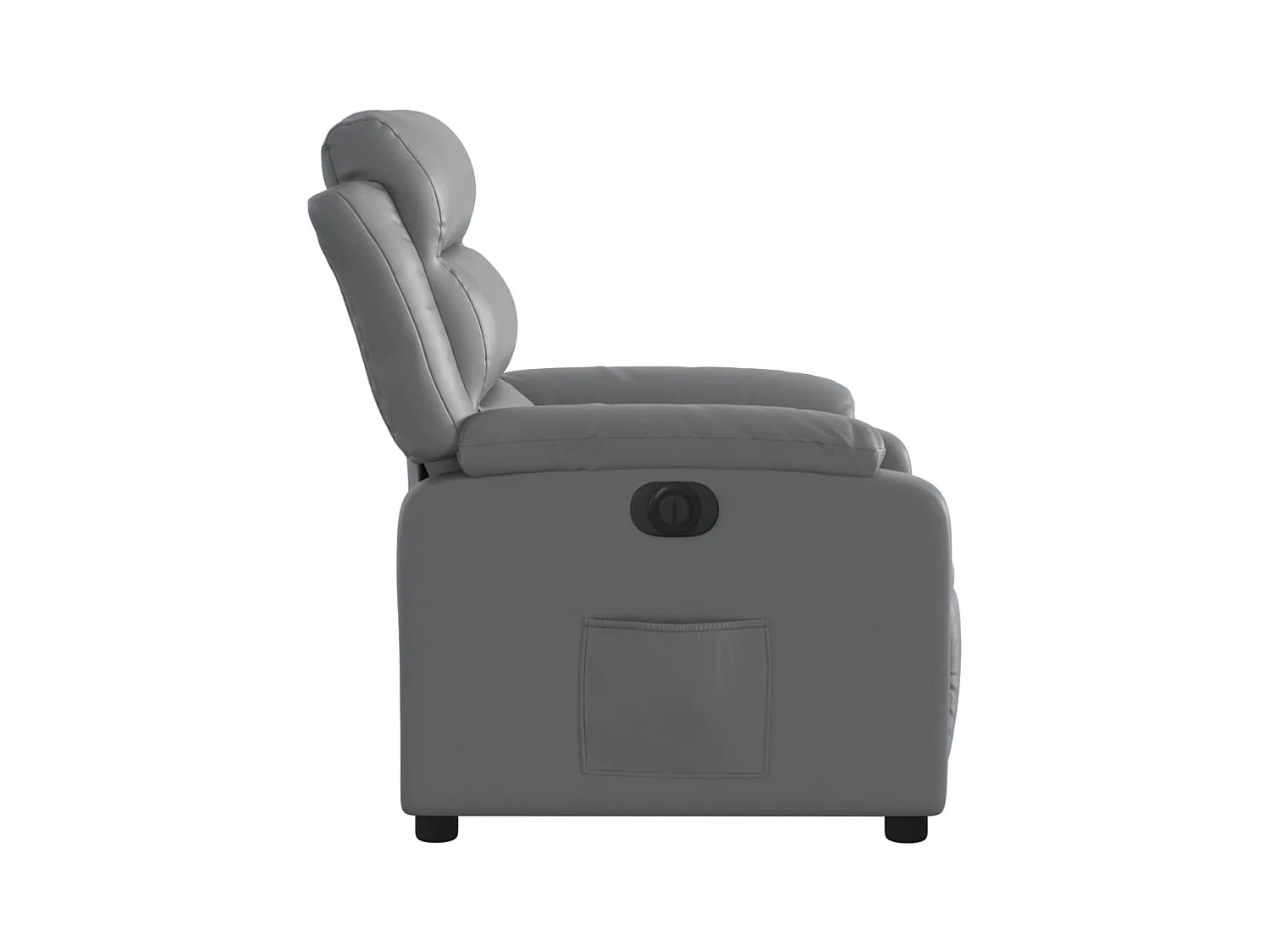 Fauteuil inclinable électrique Gris Similicuir