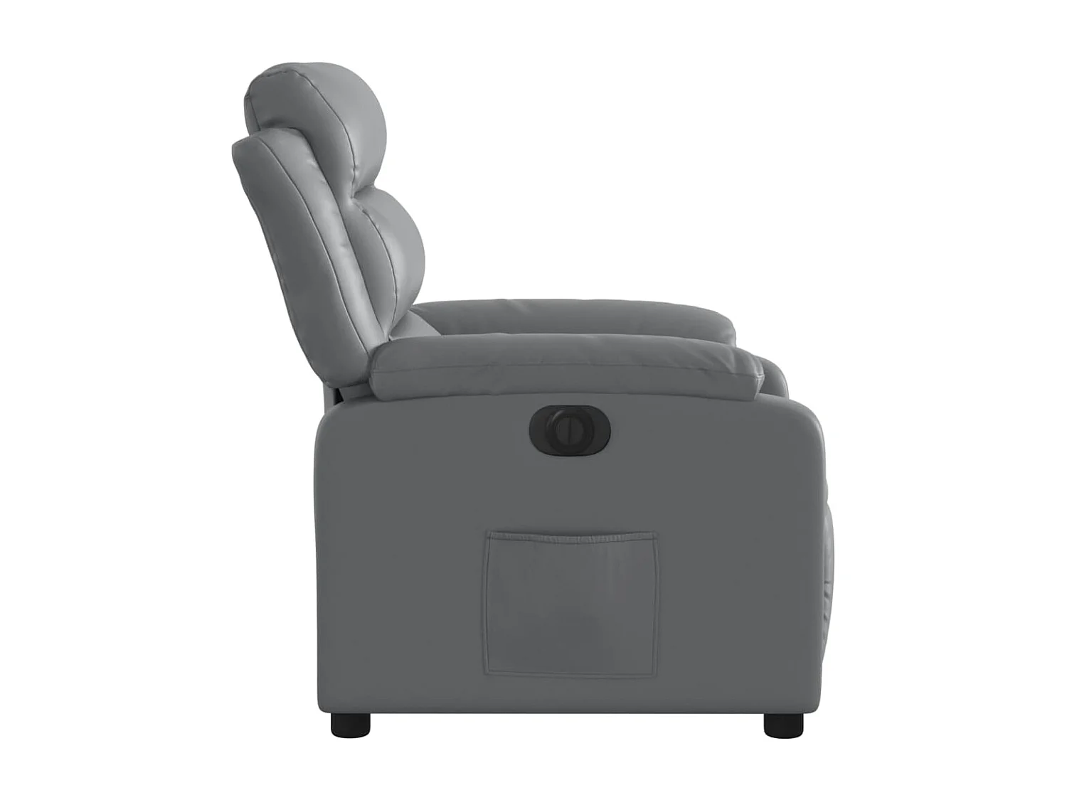 Fauteuil inclinable électrique Gris Similicuir