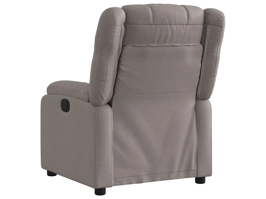 Fauteuil inclinable électrique Taupe Tissu