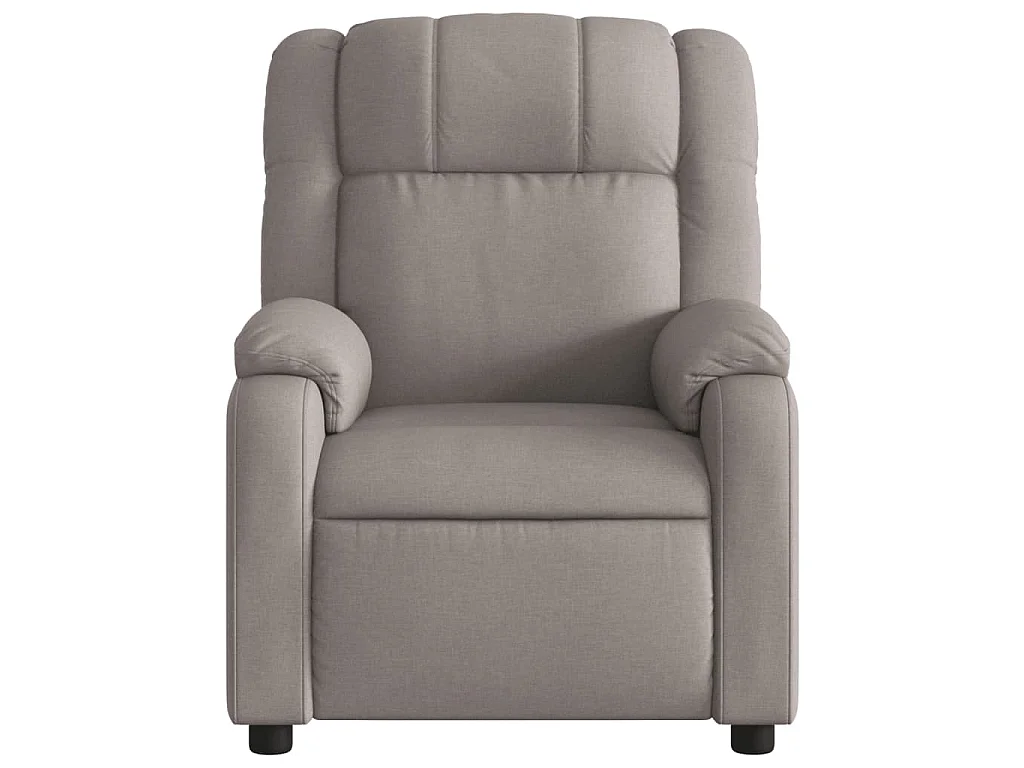 Fauteuil inclinable électrique Taupe Tissu