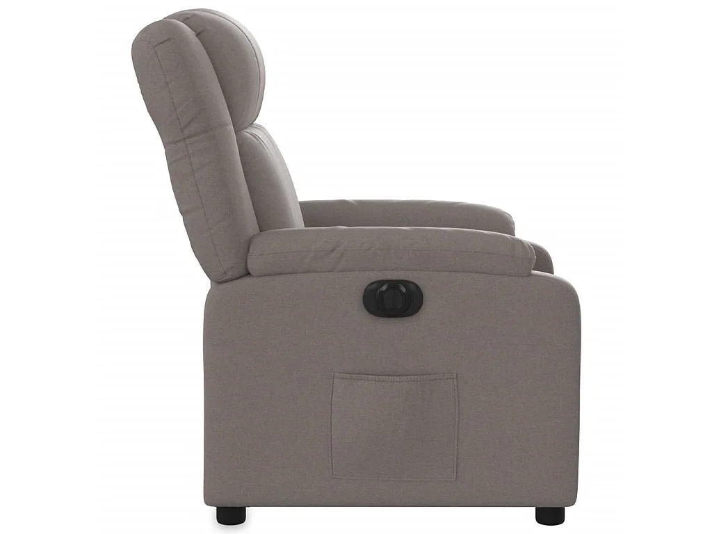 Fauteuil inclinable électrique Taupe Tissu