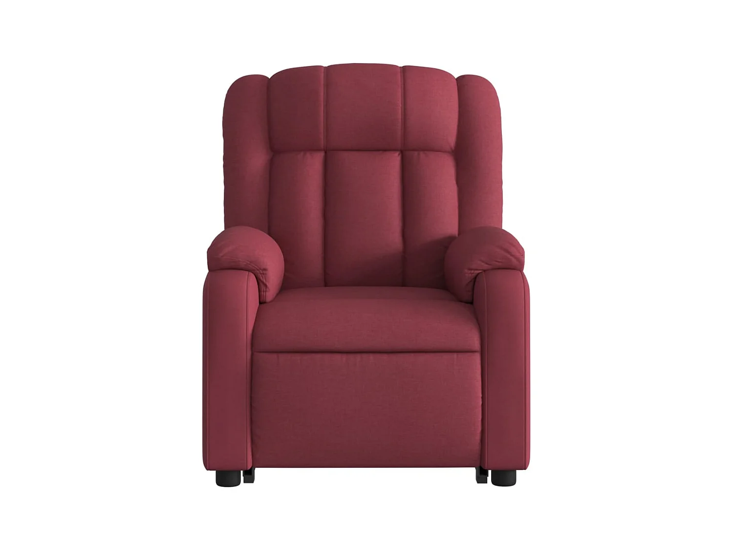 Fauteuil inclinable électrique rouge bordeaux tissu