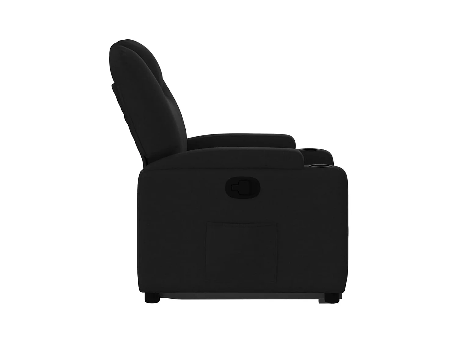 Fauteuil inclinable noir tissu