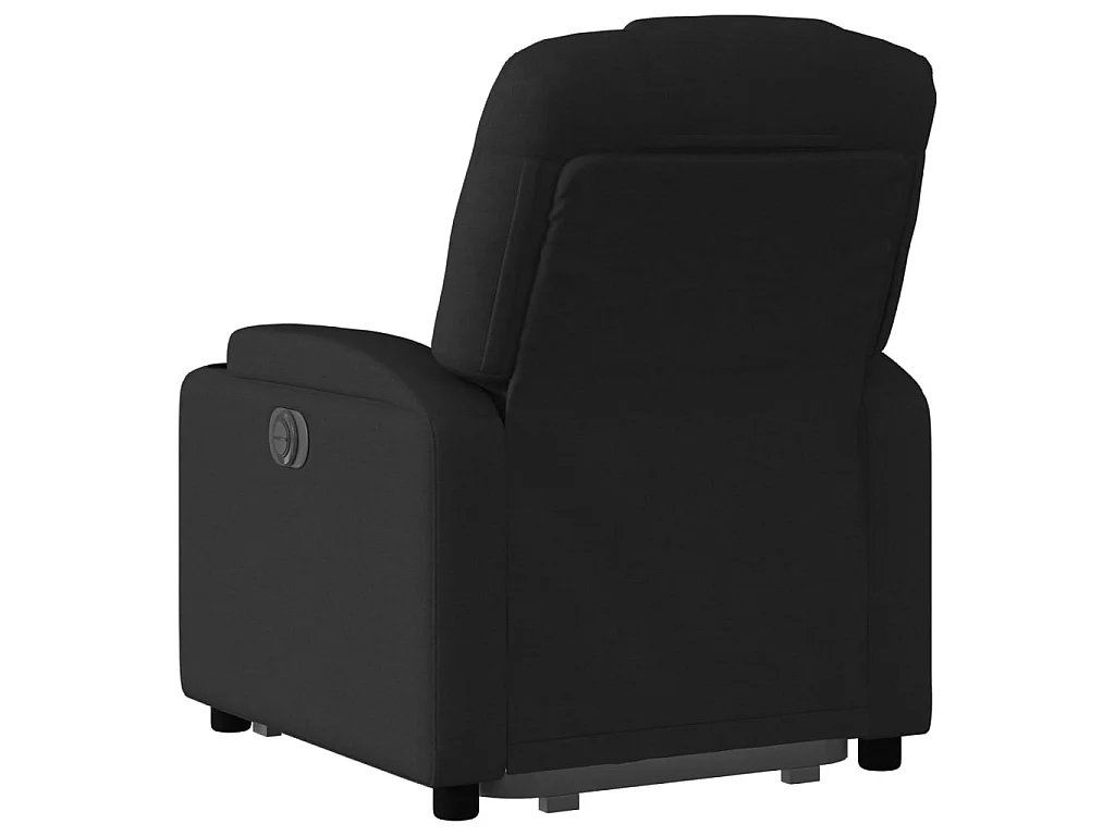 Fauteuil inclinable électrique noir tissu