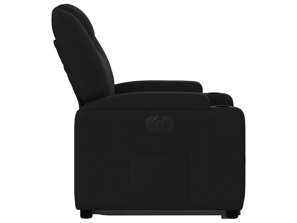 Fauteuil inclinable électrique noir tissu