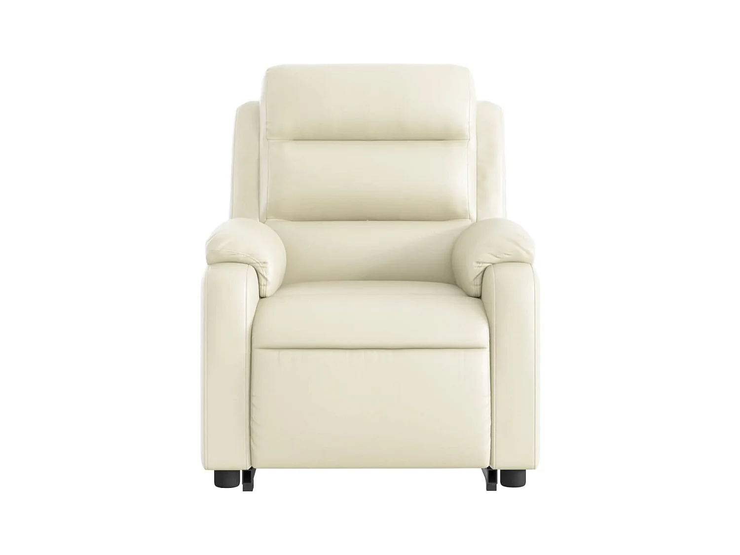 Fauteuil inclinable Crème Similicuir