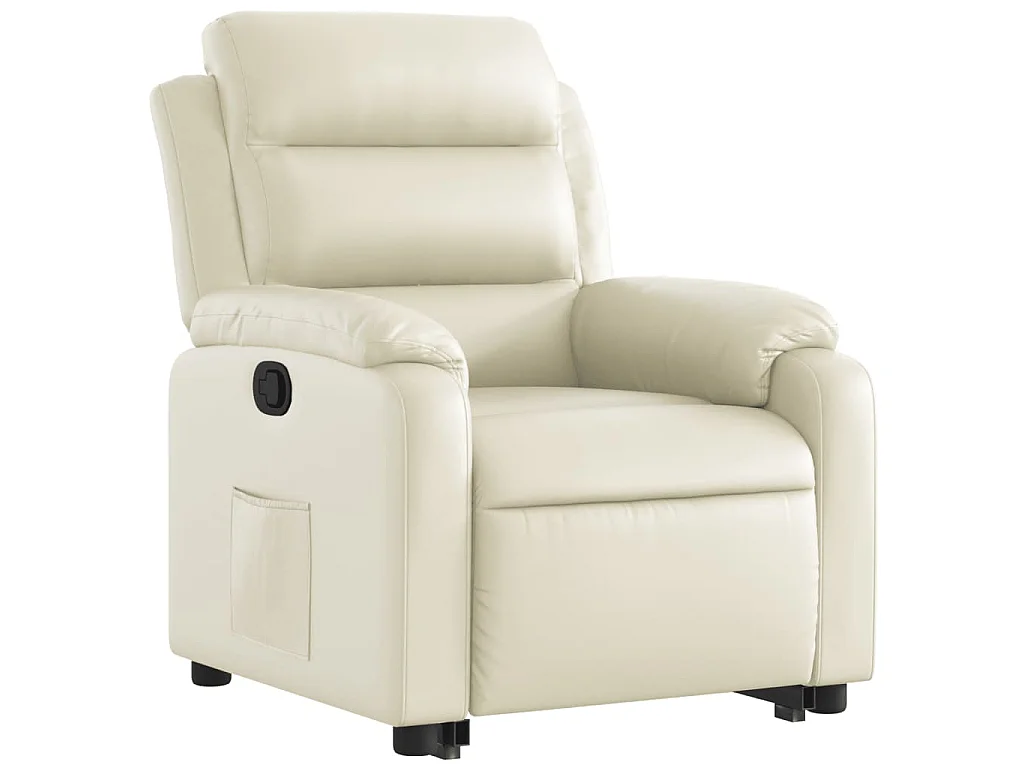 Fauteuil inclinable Crème Similicuir
