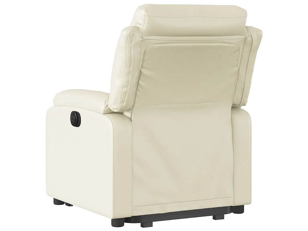Fauteuil inclinable Crème Similicuir