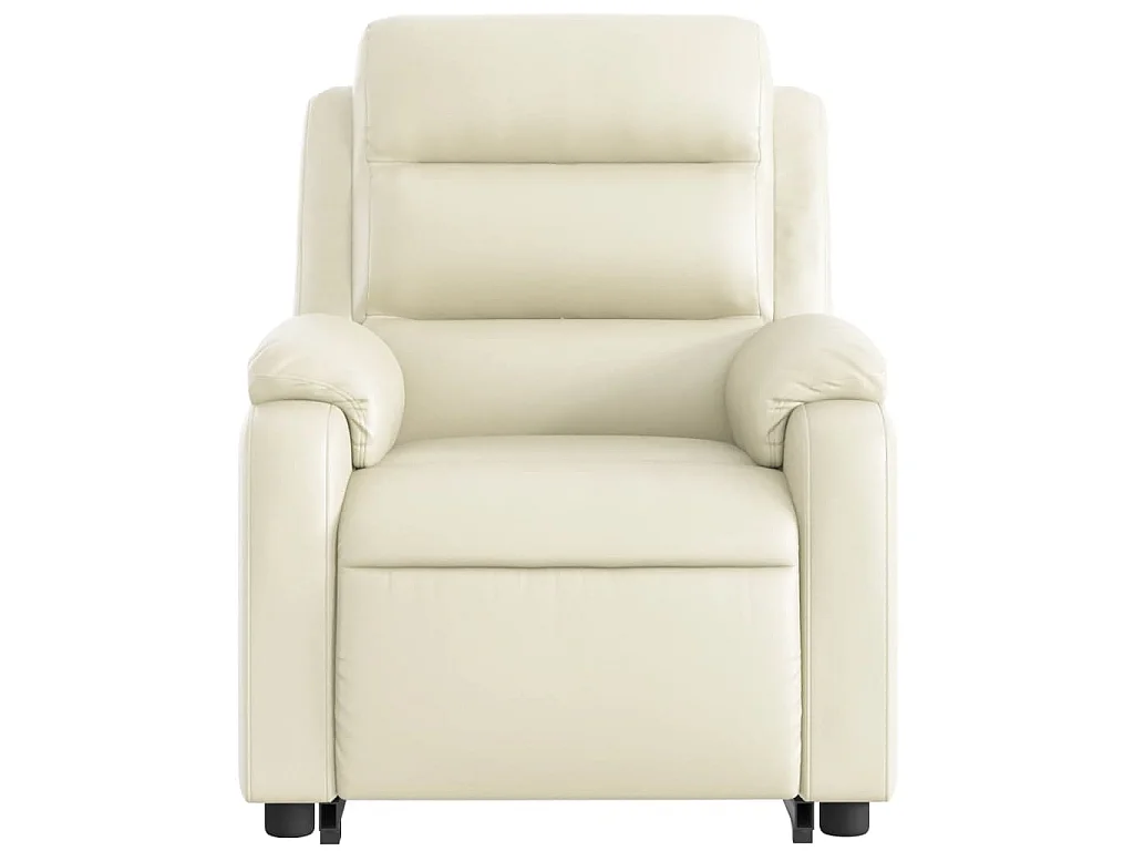 Fauteuil inclinable Crème Similicuir
