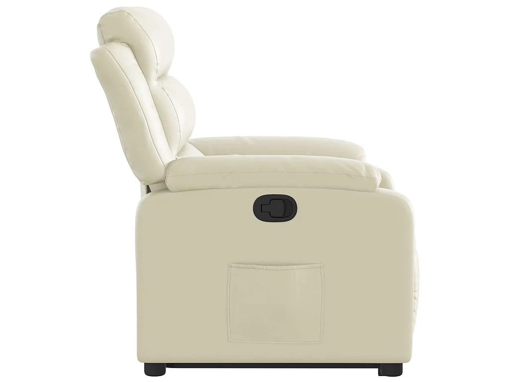 Fauteuil inclinable Crème Similicuir
