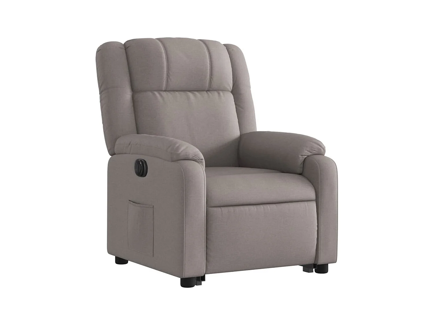 Fauteuil inclinable électrique taupe tissu