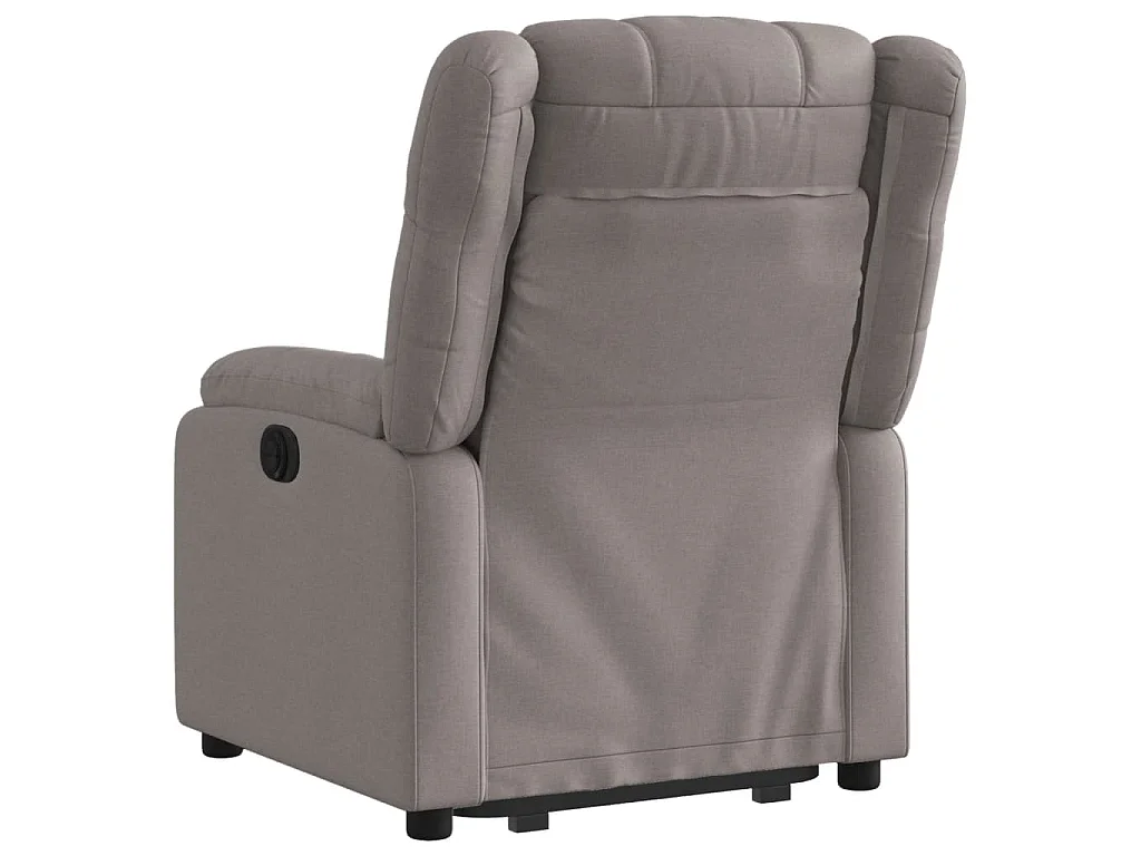 Fauteuil inclinable électrique taupe tissu