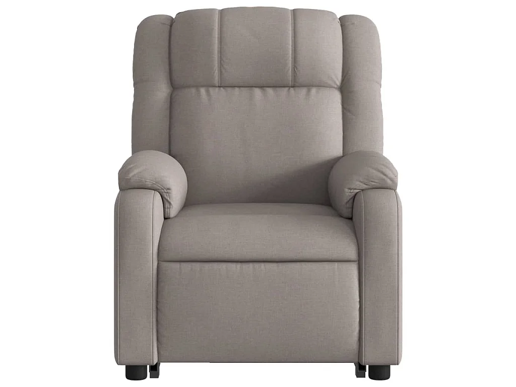 Fauteuil inclinable électrique taupe tissu