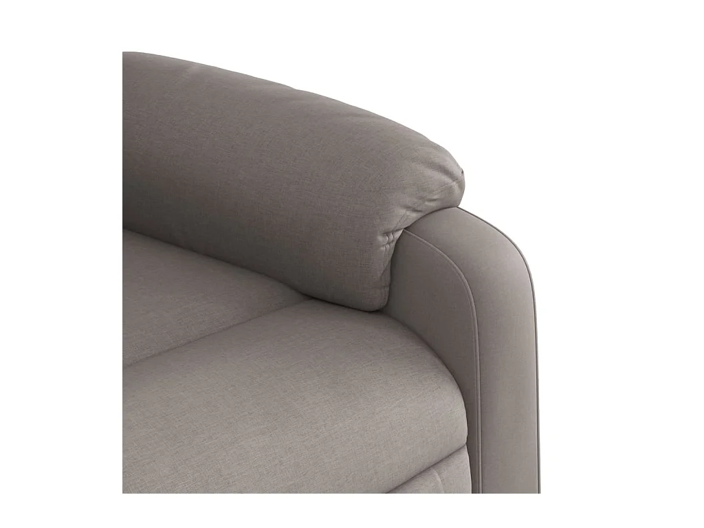 Fauteuil inclinable taupe tissu
