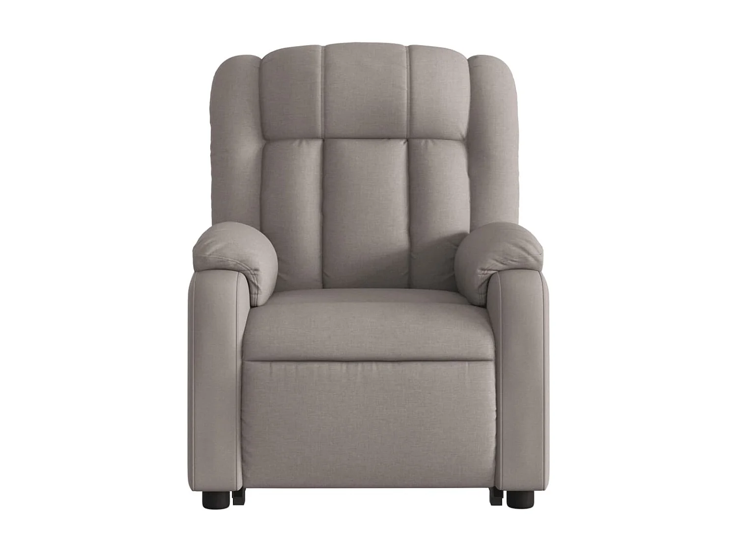 Fauteuil inclinable taupe tissu