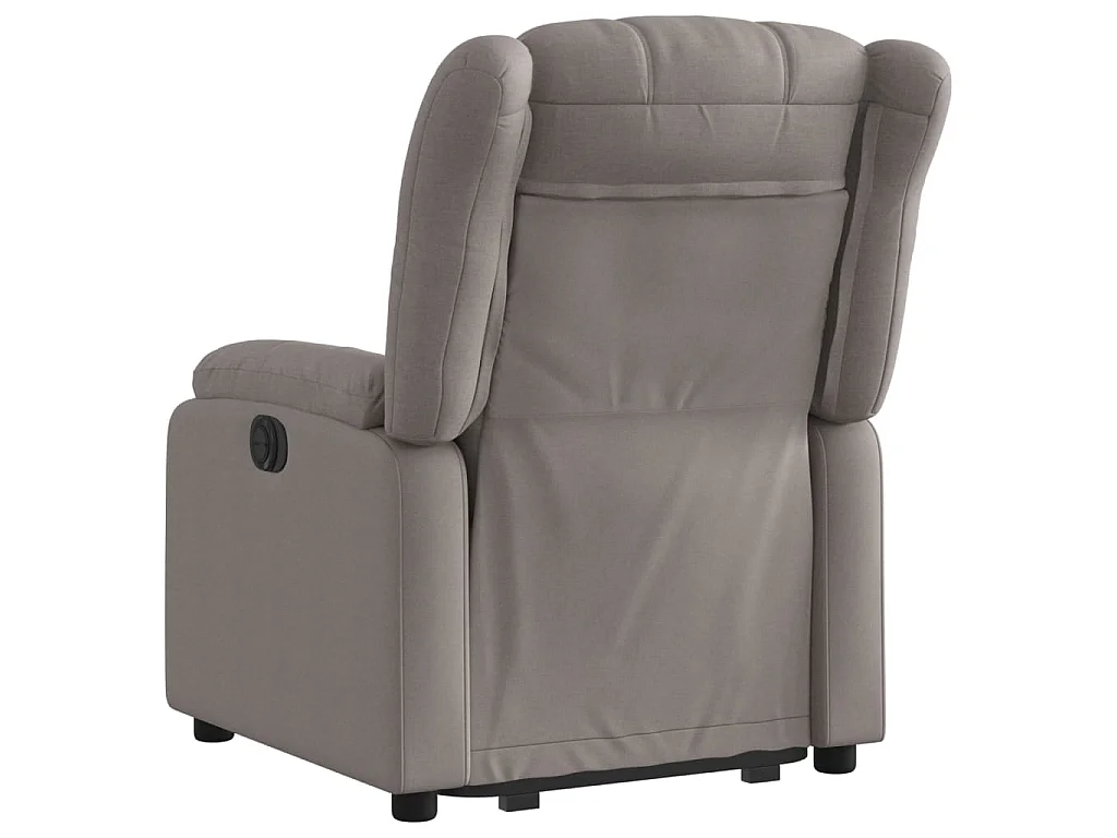 Fauteuil inclinable taupe tissu