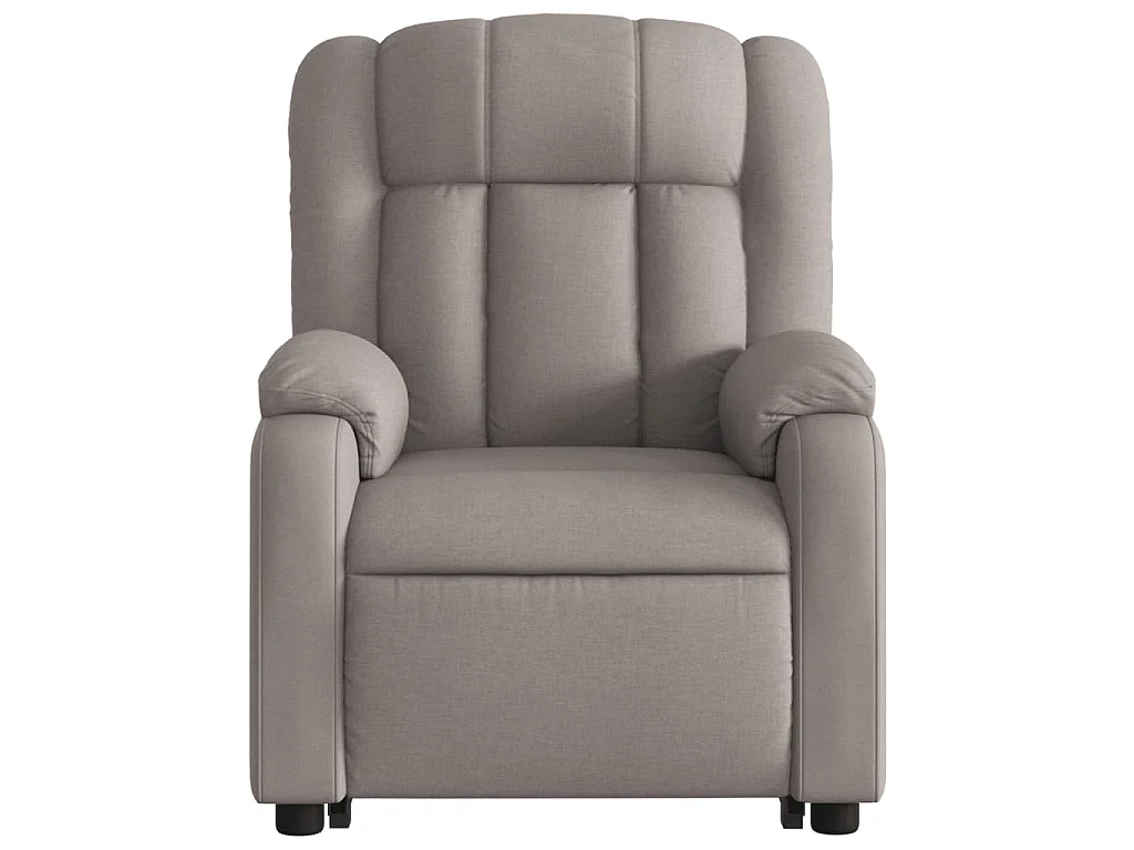 Fauteuil inclinable taupe tissu