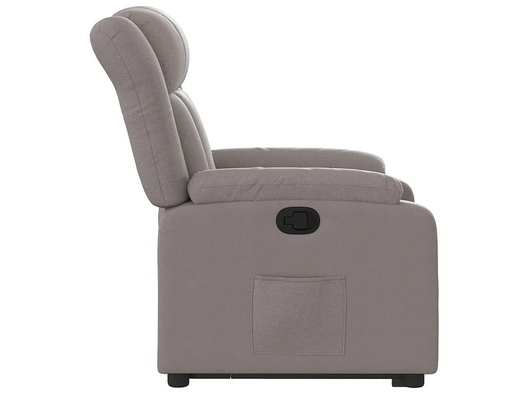 Fauteuil inclinable taupe tissu