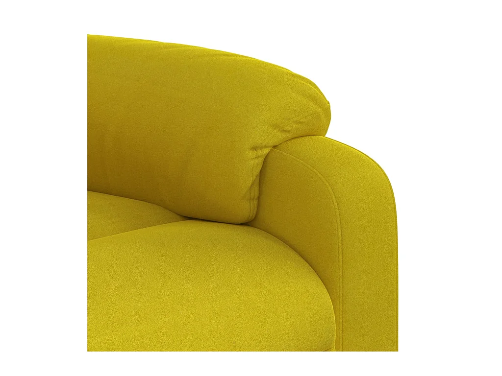 Fauteuil de massage inclinable Jaune Velours