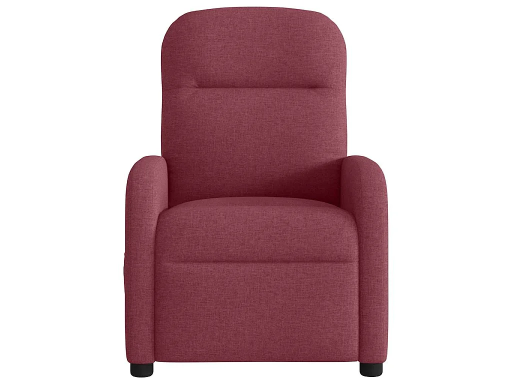 Fauteuil de massage inclinable électrique Rouge bordeaux Tissu